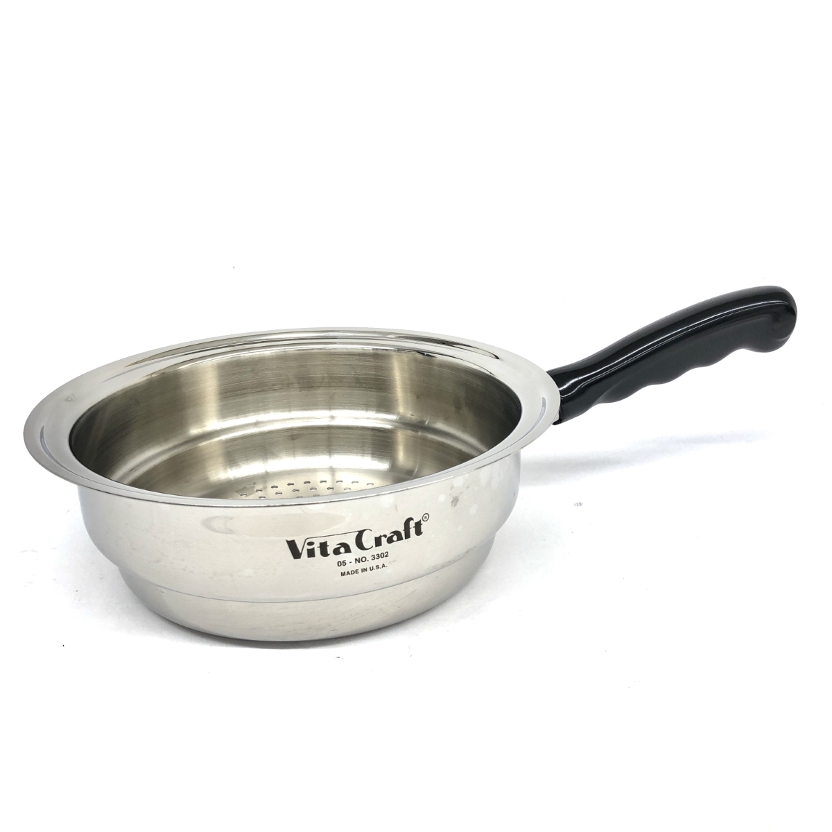 ◆VitaCraft ビタクラフト 片手蒸し鍋◆ 3302 シルバーカラー 片手 小蒸し器 調理器具