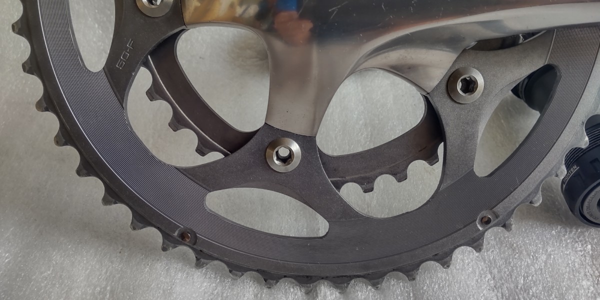 SHIMANO 105クランク シルバー Shimano 105 クランクセット 50T