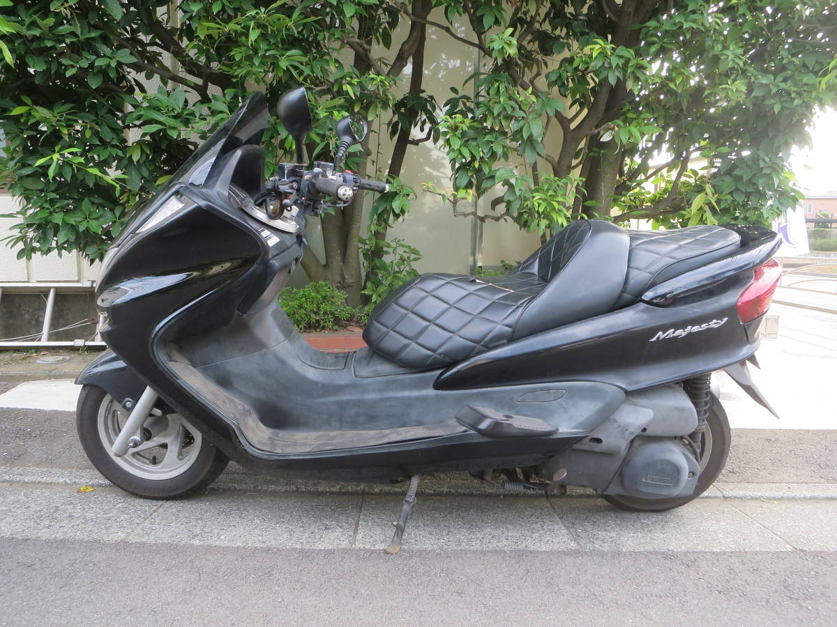 ヤマハ マジェスティ125(キャブ車) 実働中古車 バッテリー新品交換済み 