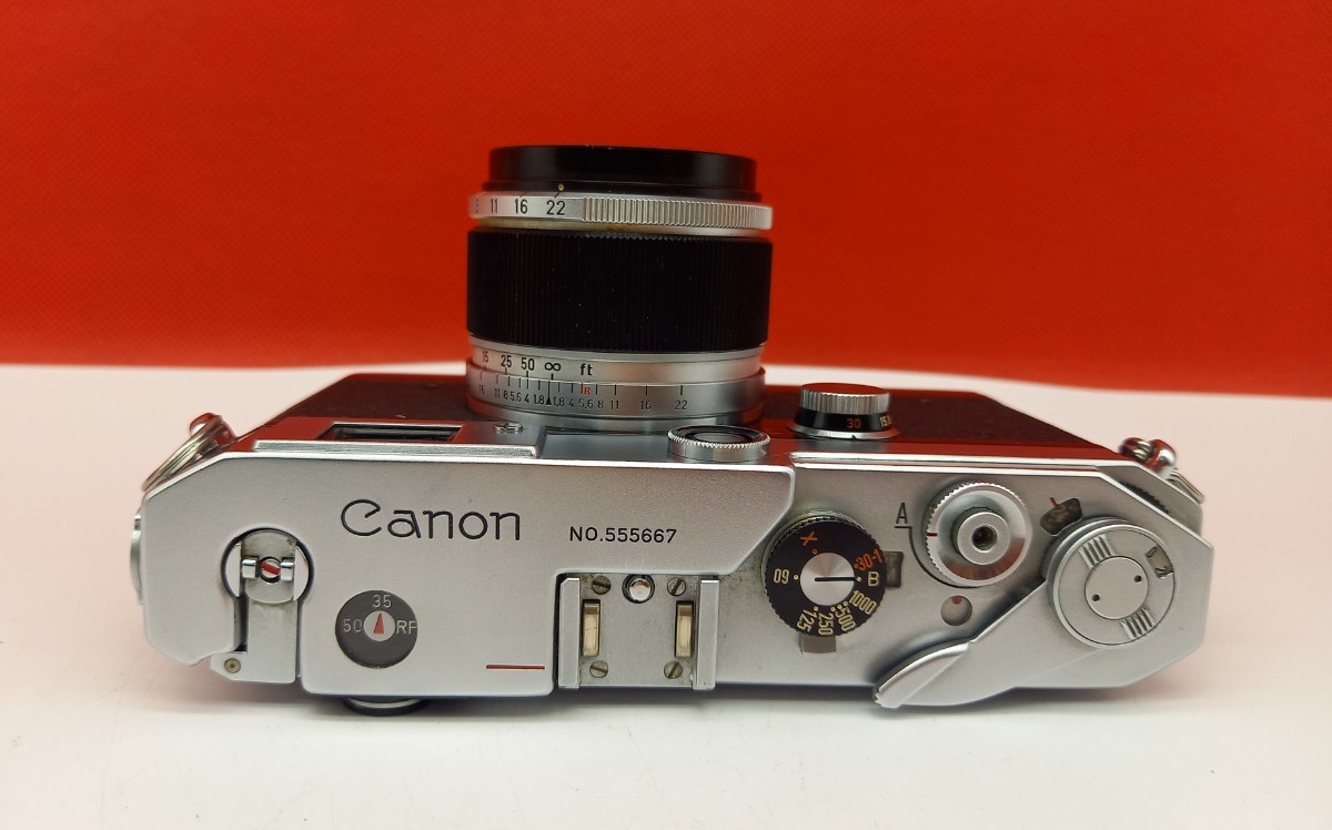 □A Canon MODEL L1 ボディ 50mm F1.8 レンズ Lマウント L39 レンジ 
