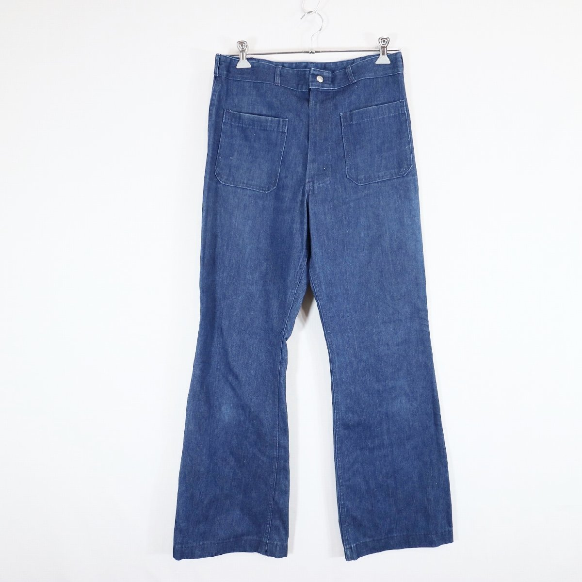 1970年代アメリカ軍 ヴィンテージミリタリー フレアパンツ 70s 米軍 実物 US.NAVY デニム セーラーパンツ フレア ミリタリー