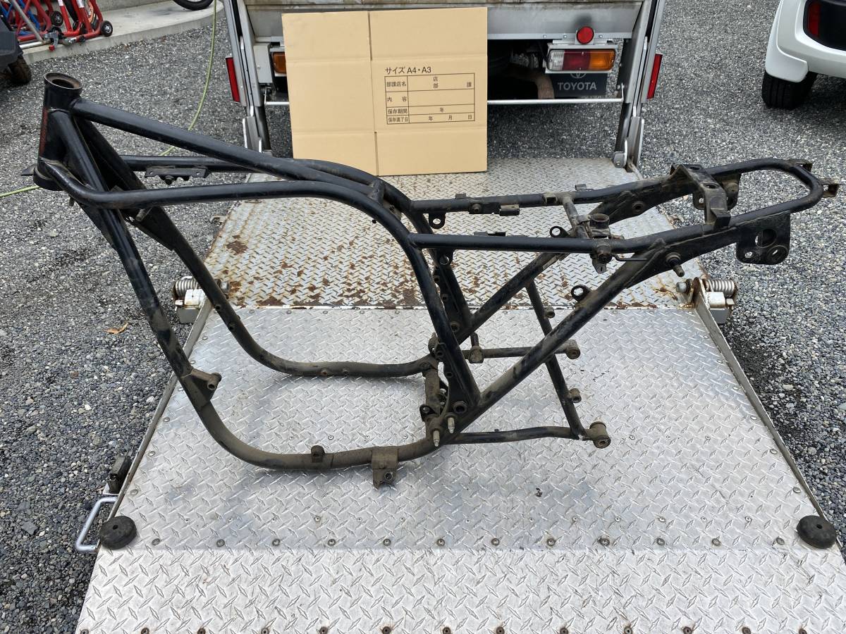 カワサキ純正☆Z1☆書無☆フレームレストアベース☆使えない通関書付☆z400gp二型cbr250t2400gs400gt380cb400fkhffx1一型ftd123rローソン