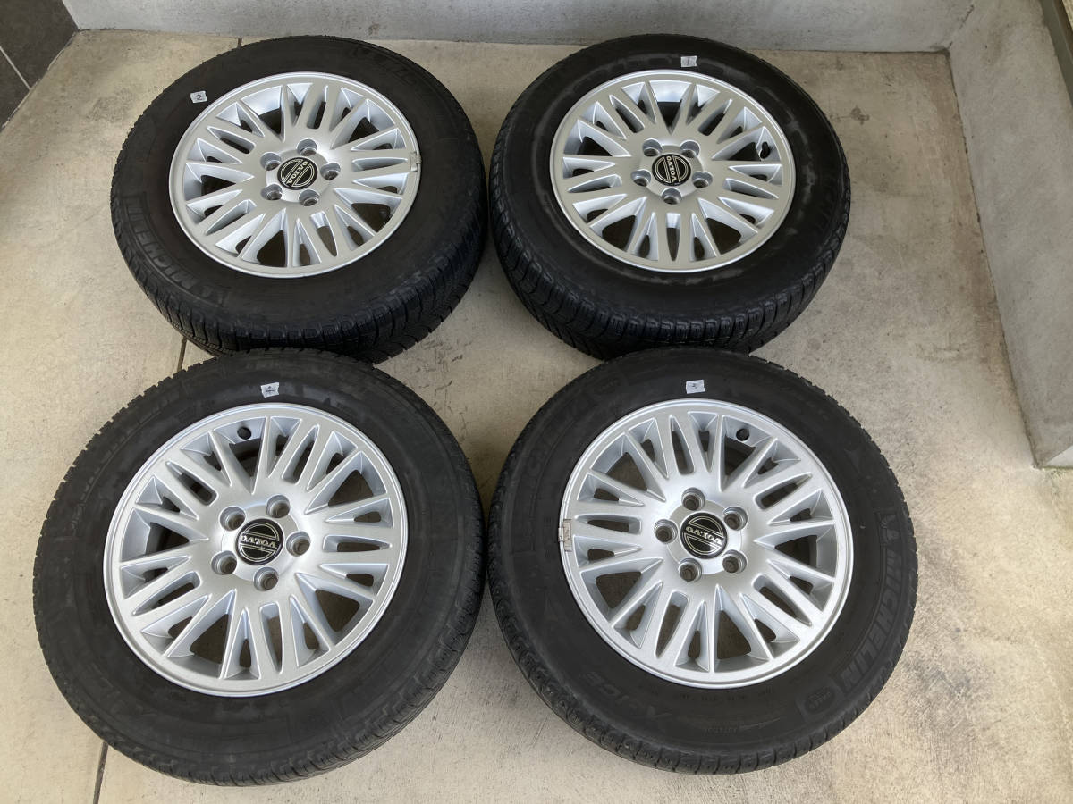 15インチ ボルボV70純正アルミホイール 4本セット 15×6.5J＋43 5-108