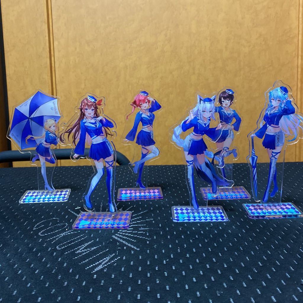 ホロライブ　レースクイーン　アクリルスタンド　6個セット
