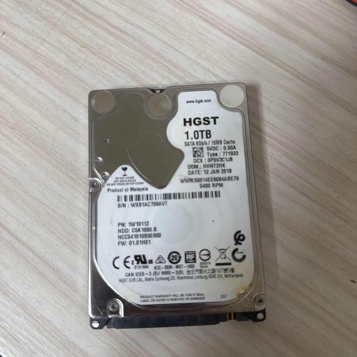 W20: /AVコマンド対応/使用0時間 HGST HCC541010B9E660 2.5インチHDD