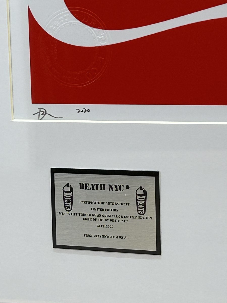 DEATH NYC 額付き 世界限定100枚 アートポスタ バッグス・バニー 最後