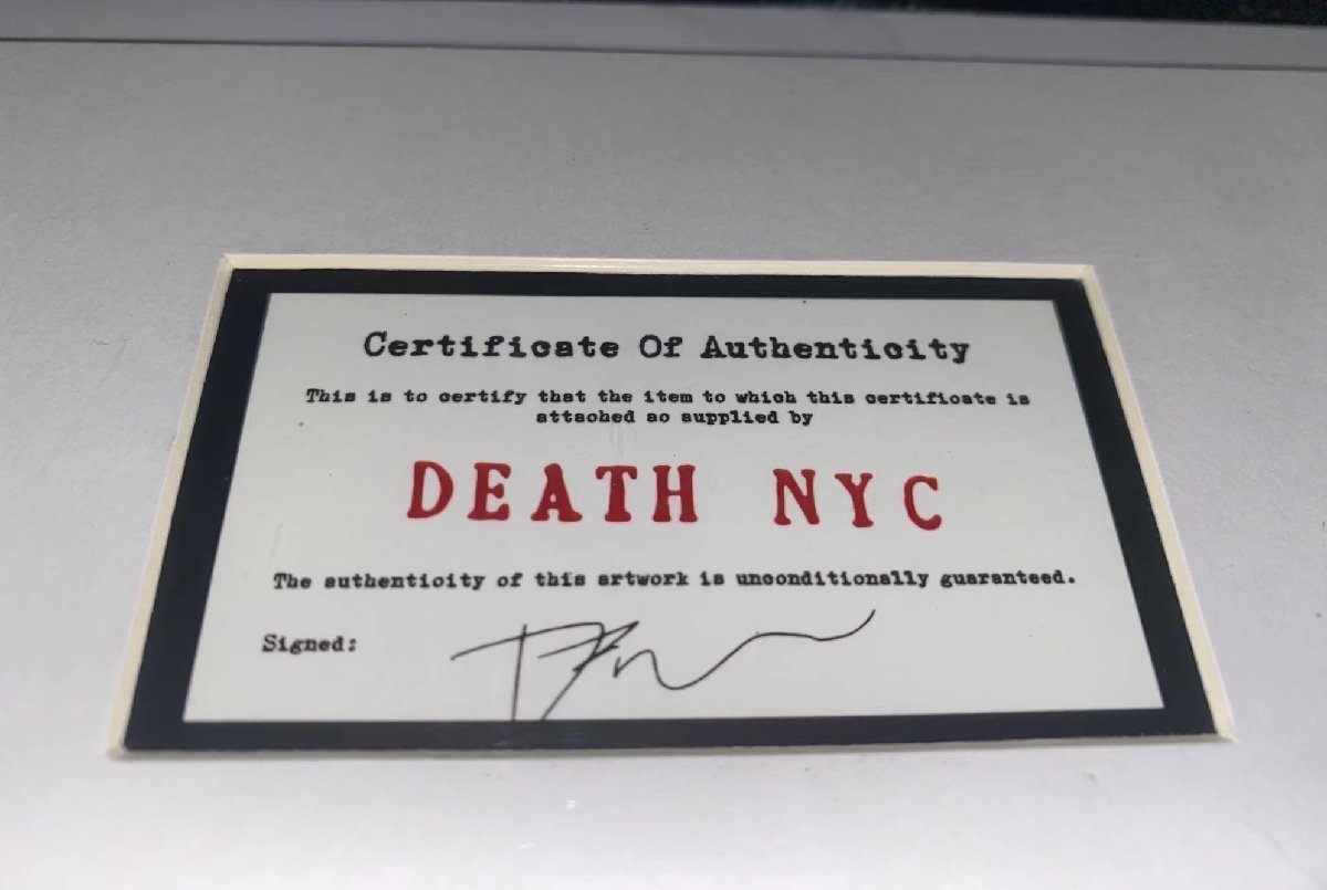 DEATH NYC 額付き 世界限定100枚 アートポスタ バッグス・バニー 最後