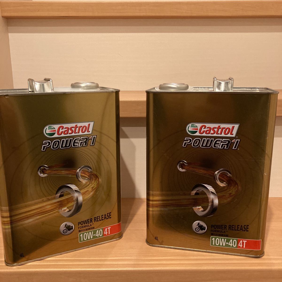 4T カストロール 10W-40 POWER1 パワー1 0 CASTROL 4サイクルオイル 4L