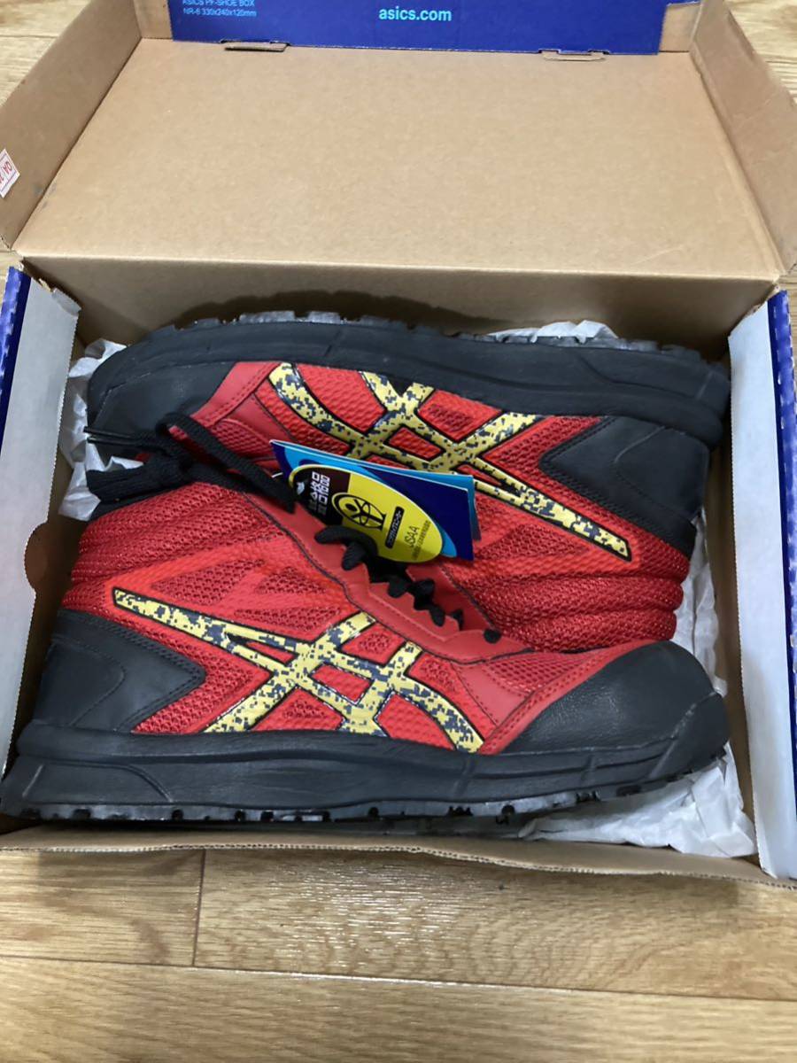 CP216-001 27.5cm カラー（ブラック*ネオンライム） アシックス安全