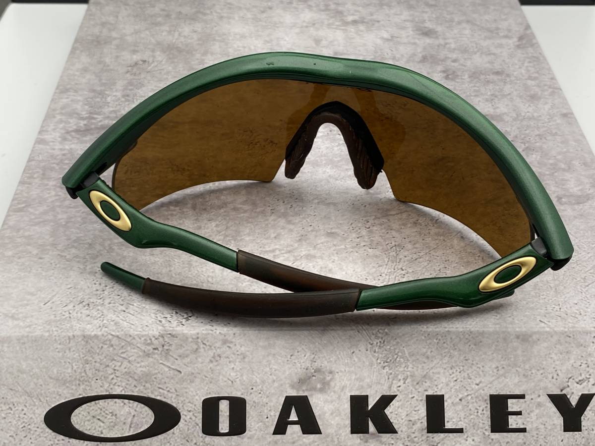 90s☆OAKLEYオークリー M-FRAMEエムフレーム グリーン緑/Gold Iridium 