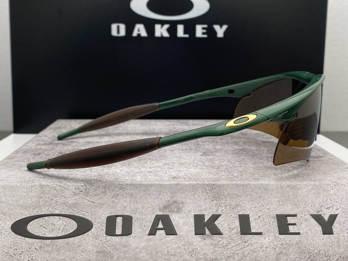 90s☆OAKLEYオークリー M-FRAMEエムフレーム グリーン緑/Gold Iridium 