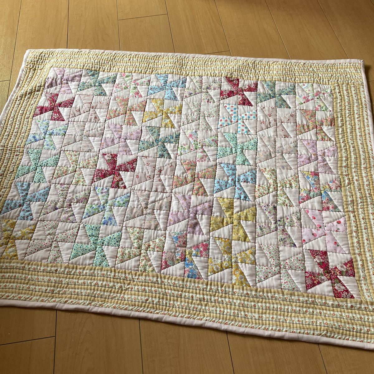 ☆ハンドメイド☆パッチワークキルト　91x74