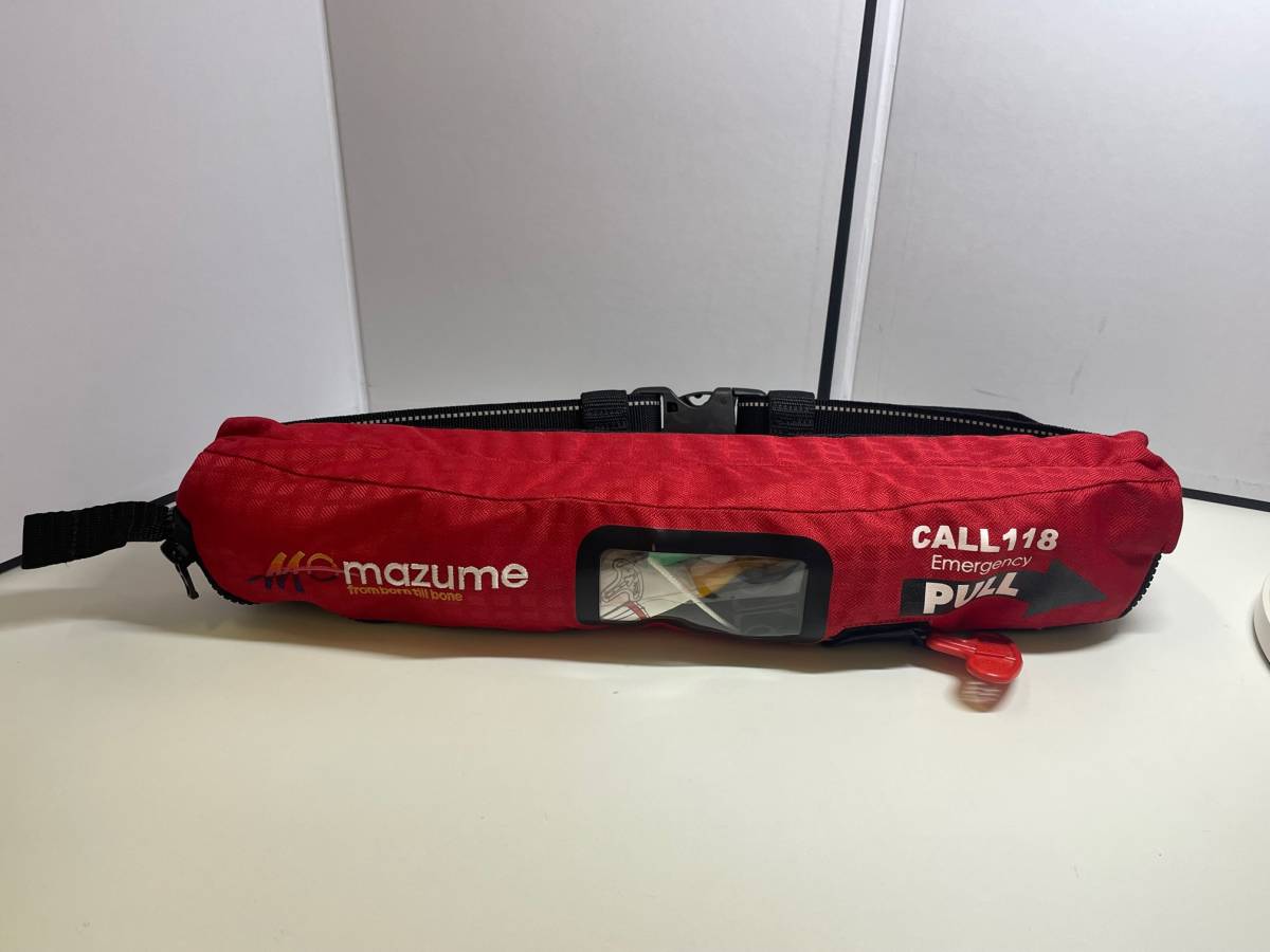 ☆蔵出し！mazume インフレータブルウエスト CALL118 レッド
