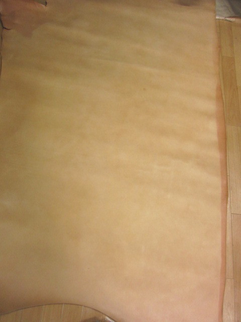 ●ヌメ革●タンニン鞣し●牛革●273ds●超大判・ライトキャメル/71512●