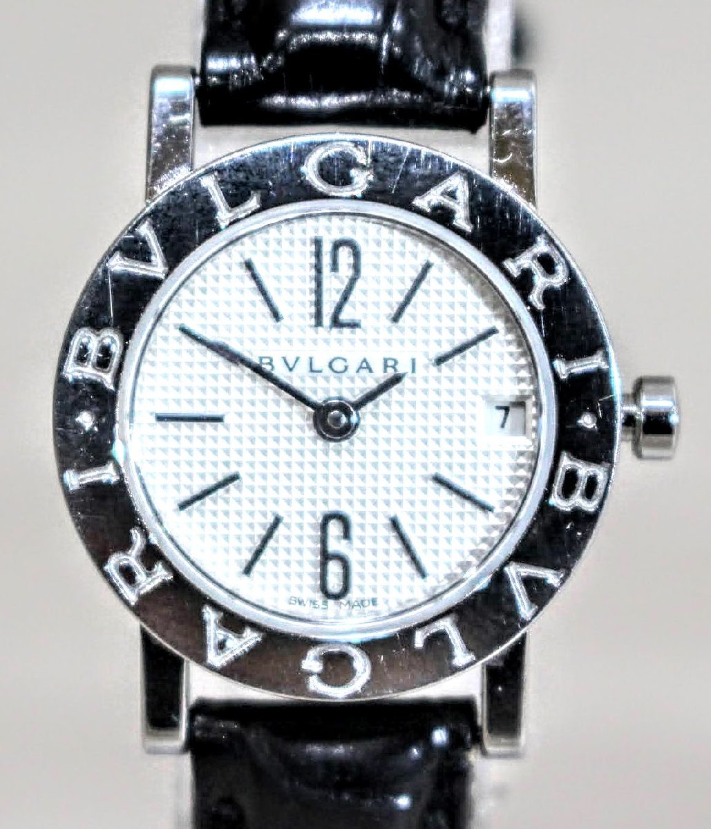 BVLGARI ブルガリ QZ BB23SL（L275346）ラウンド 黒文字盤 レディース 