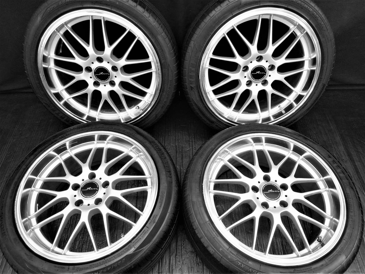 極上品 STERN ARIUS 日本製+深溝タイヤ 225/45R18 4本SET クラウン 