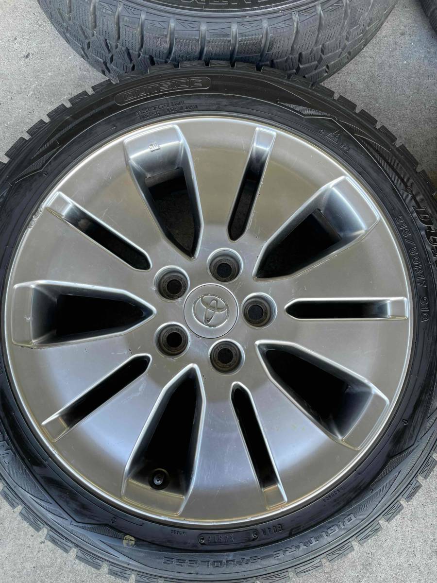 トヨタ純正 プリウスα 純正 スタッドレスタイヤ付き（215/50R17 