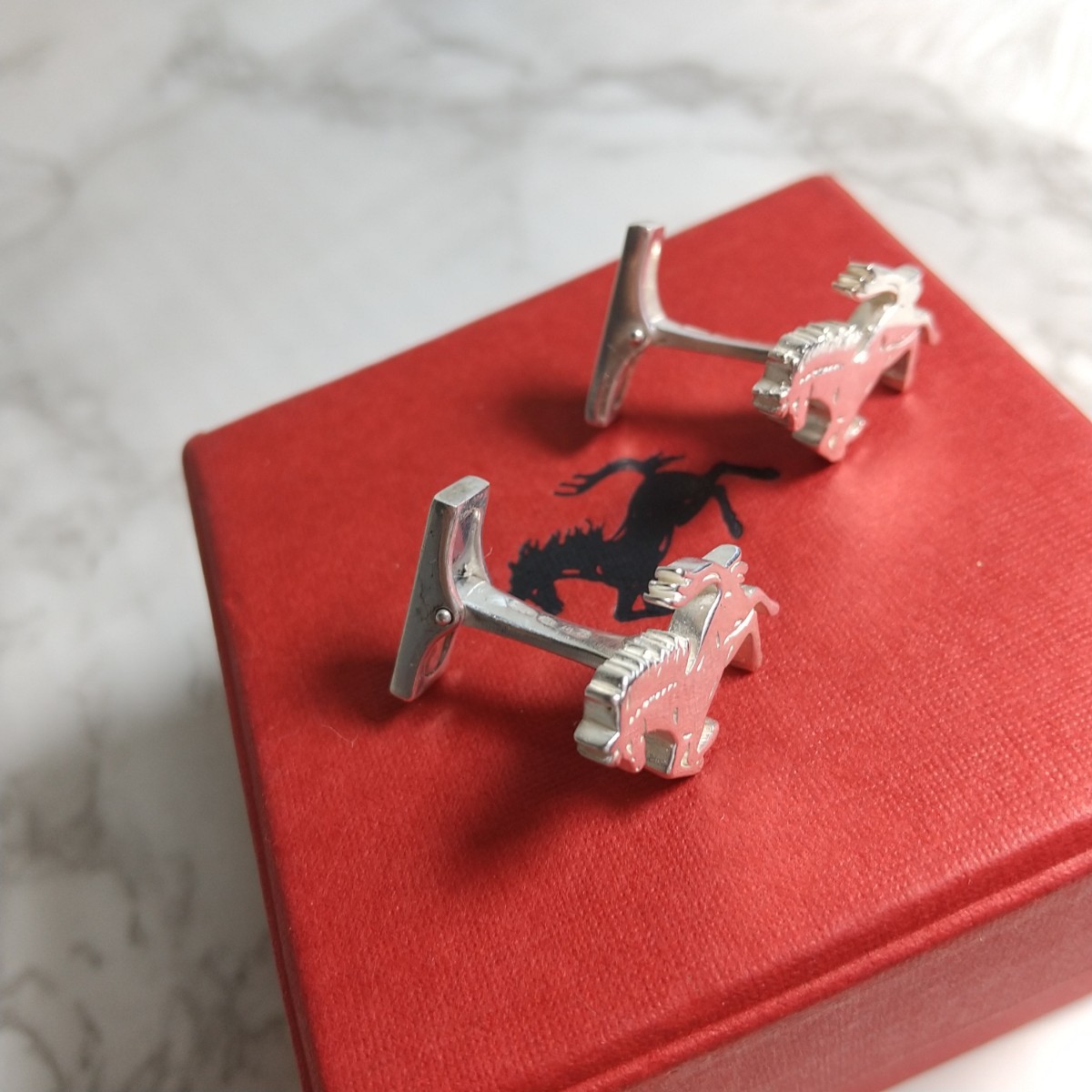 ferrari フェラーリ カフスボタン カフス カフスリンクス 希少 SV925