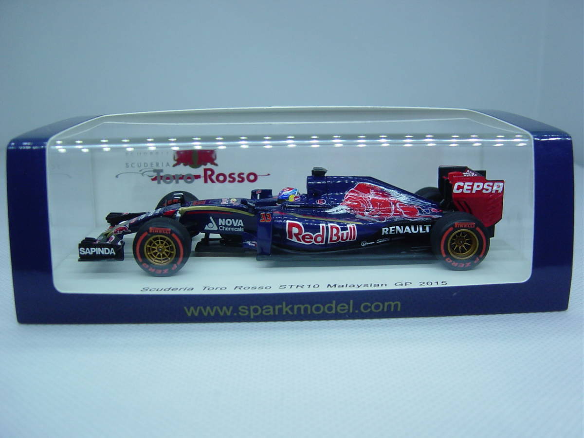 送料350円～ spark 1/43 Toro Rosso STR10 Malaysian GP 2015 #33 Max Verstappen トロロッソ マックス・フェルスタッペン マレーシアGP