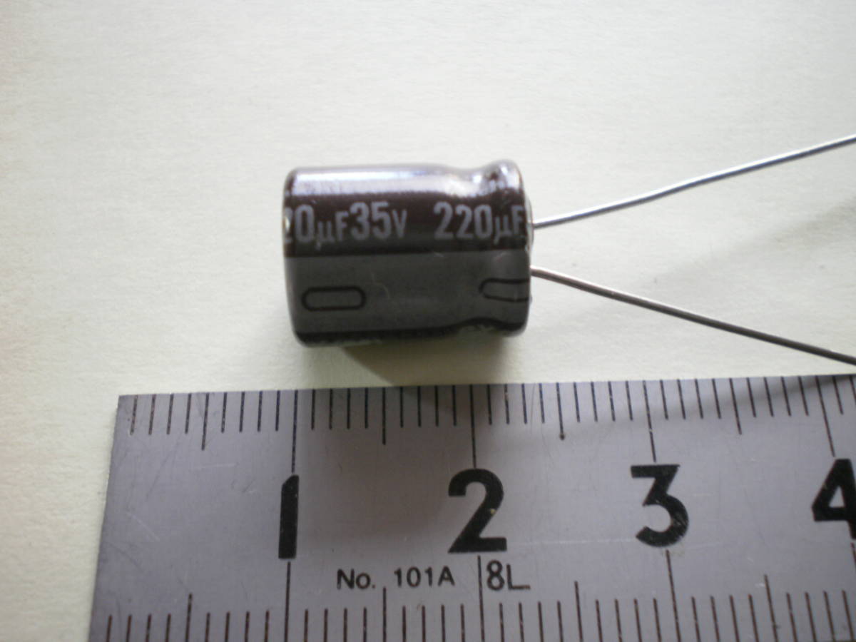 電解コンデンサー 220μF 35V 105℃ Nichicon 5個 品 複数セット有 管68-1(コンデンサ)|売買されたオークション情報 ...