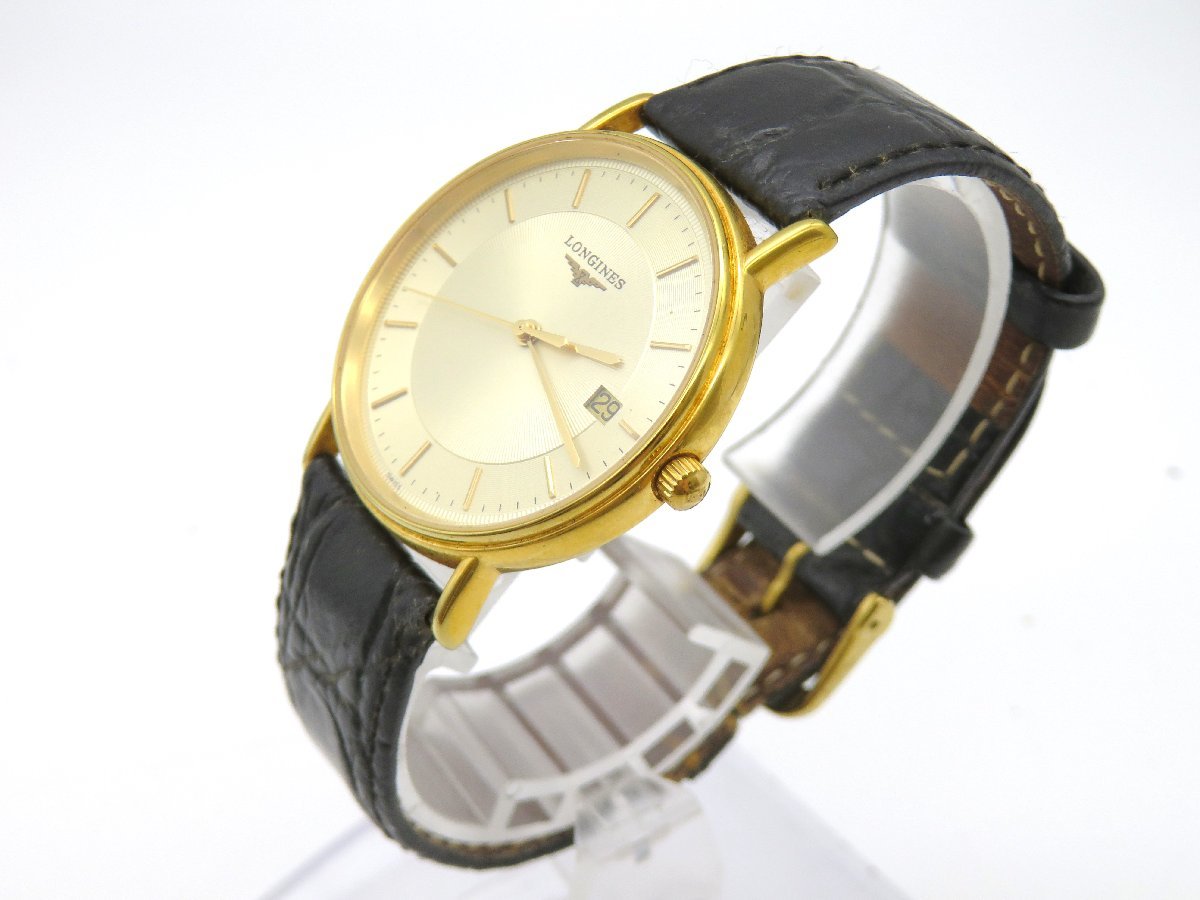 1円◇稼働◇　ロンジン　L4.720.2　　シルバー　クオーツ　ユニセックス　腕時計　　B65505