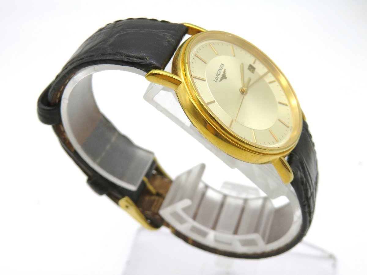1円◇稼働◇　ロンジン　L4.720.2　　シルバー　クオーツ　ユニセックス　腕時計　　B65505