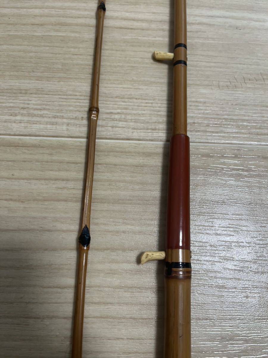 江戸和竿　銀座東作　 　　　ガイド付手バネ竿　良品 東作 和竿 手バネ竿 ハゼ竿(海水)｜売買されたオークション情報、Yahoo