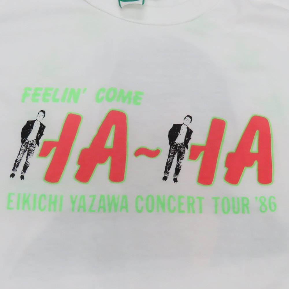 矢沢永吉 FEELIN'COME HA~HA '86 Tシャツ 矢沢永吉 ティシャツ FEELIN'COME HA〜HA'86 矢沢永吉 ティシャツ