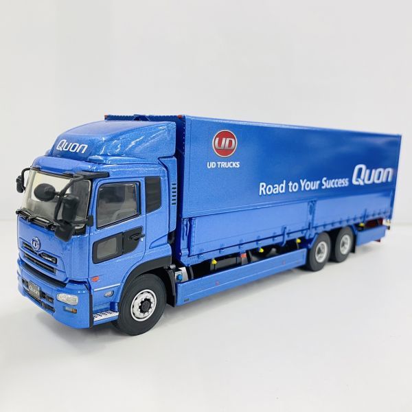 Y412-Z6-91 UD TRUCKS トラックス Quon クオン トラック フィギュア CD5ZA Scale 1:43 ブルー 作業車 ミニカー 玩具 おもちゃ ③ UDトラックス Truck UDトラックスの中古トラック買取実績