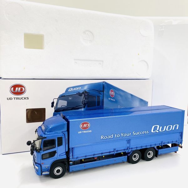 Y412-Z6-91 UD TRUCKS トラックス Quon クオン トラック フィギュア CD5ZA Scale 1:43 ブルー 作業車 ミニカー 玩具 おもちゃ ③ UDトラックス Truck UDトラックスの中古トラック買取実績