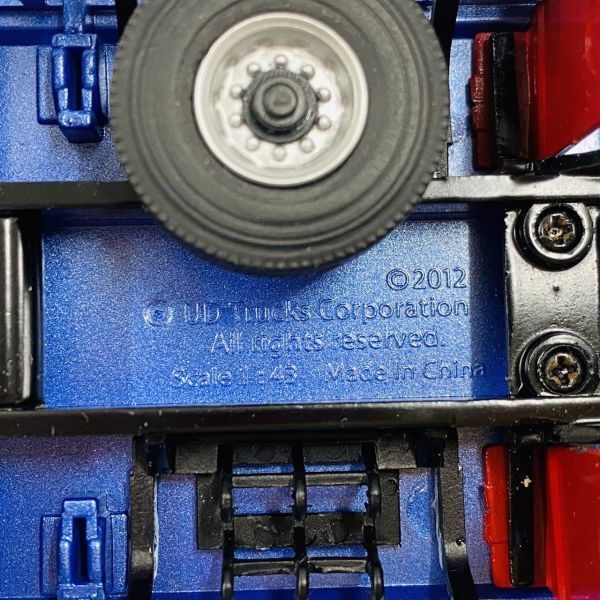 Y412-Z6-91 UD TRUCKS トラックス Quon クオン トラック フィギュア CD5ZA Scale 1:43 ブルー 作業車 ミニカー 玩具 おもちゃ ③ UDトラックス Truck UDトラックスの中古トラック買取実績