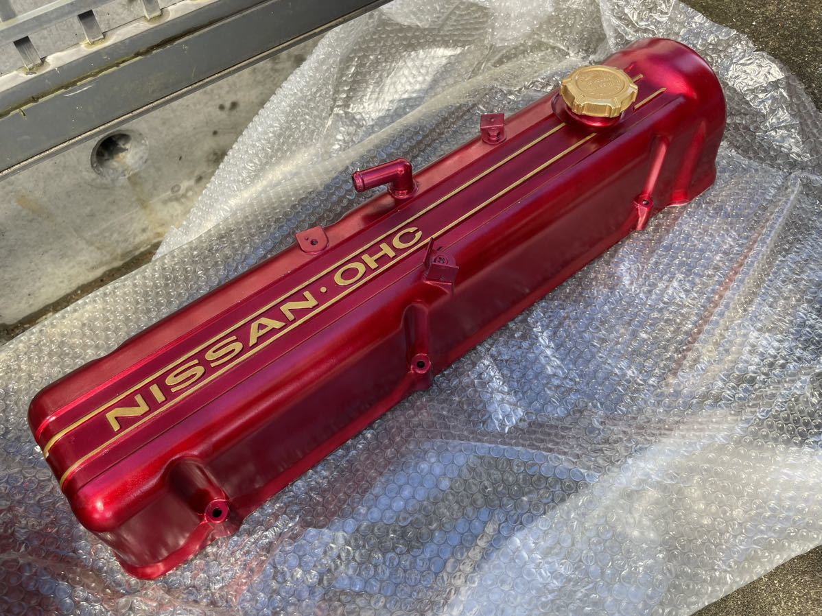 NISSAN L型エンジン タペットカバー 結晶塗装 ブタケツ 旧車当時物