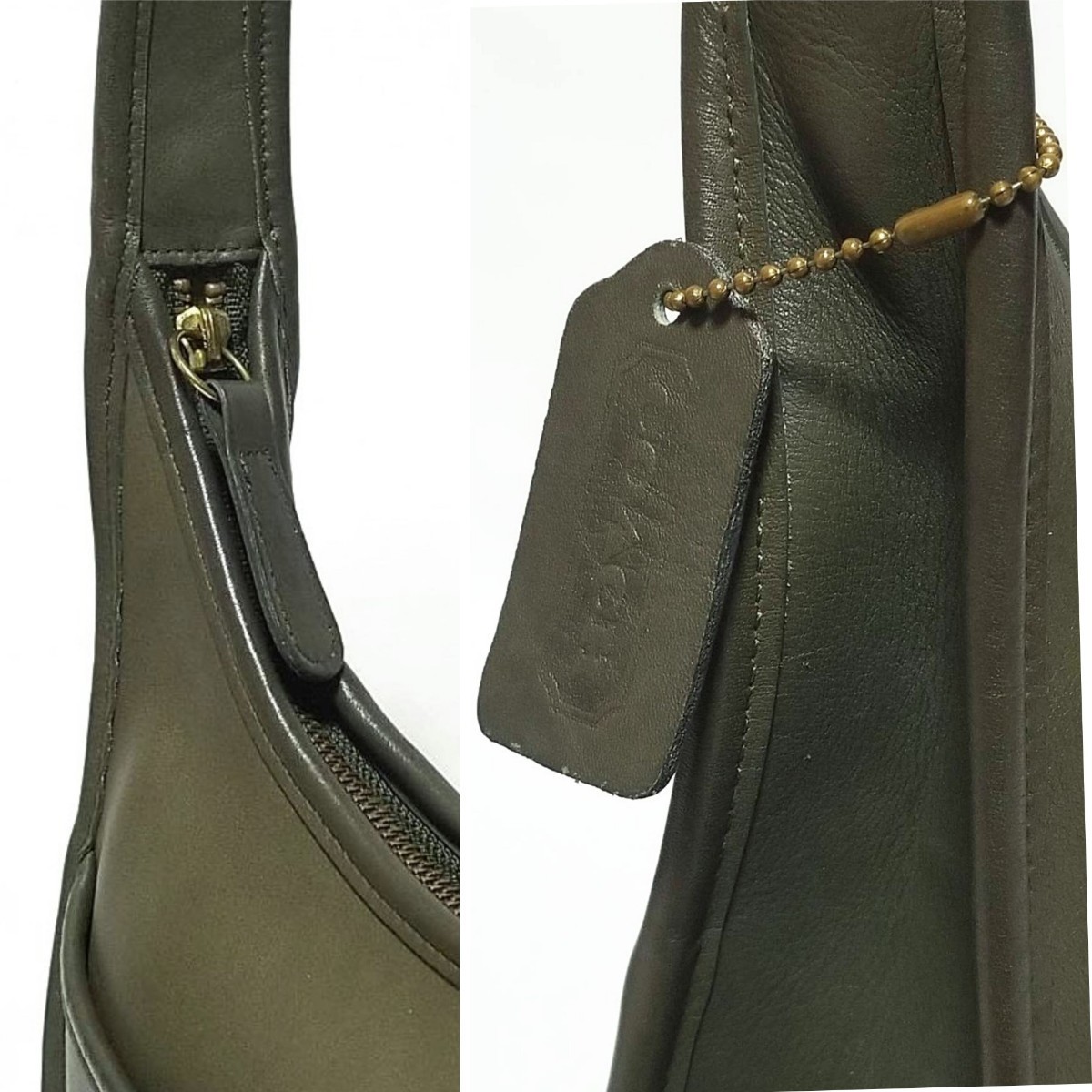 old coach ショルダーバッグ グリーン 9033 バッグCOACH