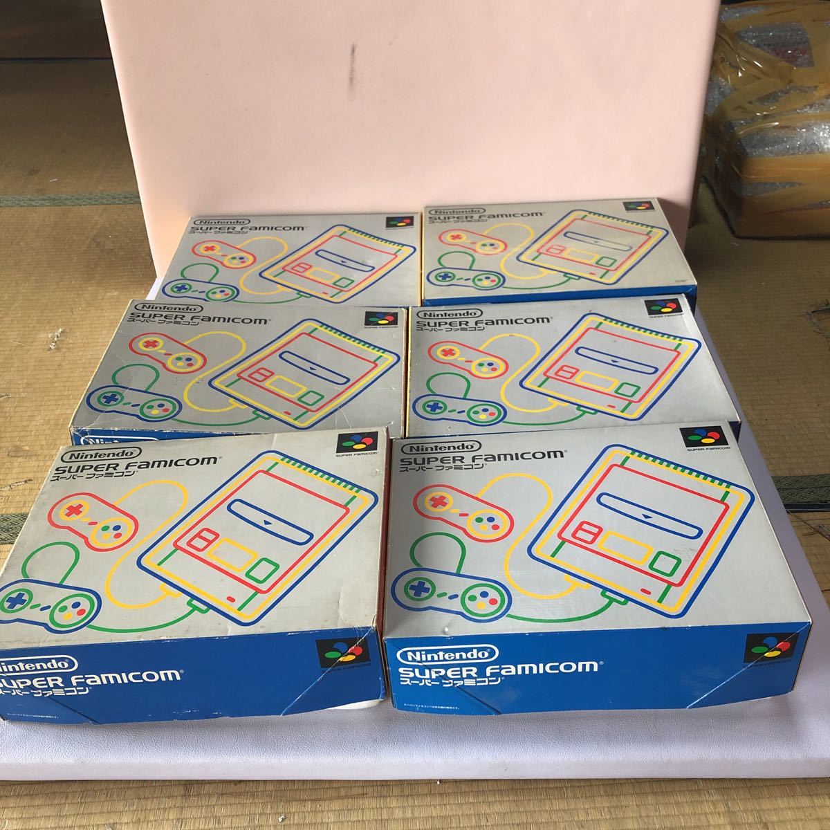 任天堂　ニンテンドー　スーパーファミコン　SF 本体まとめ売り　箱付き　６台　動作未確認　未チェック　ジャンク品