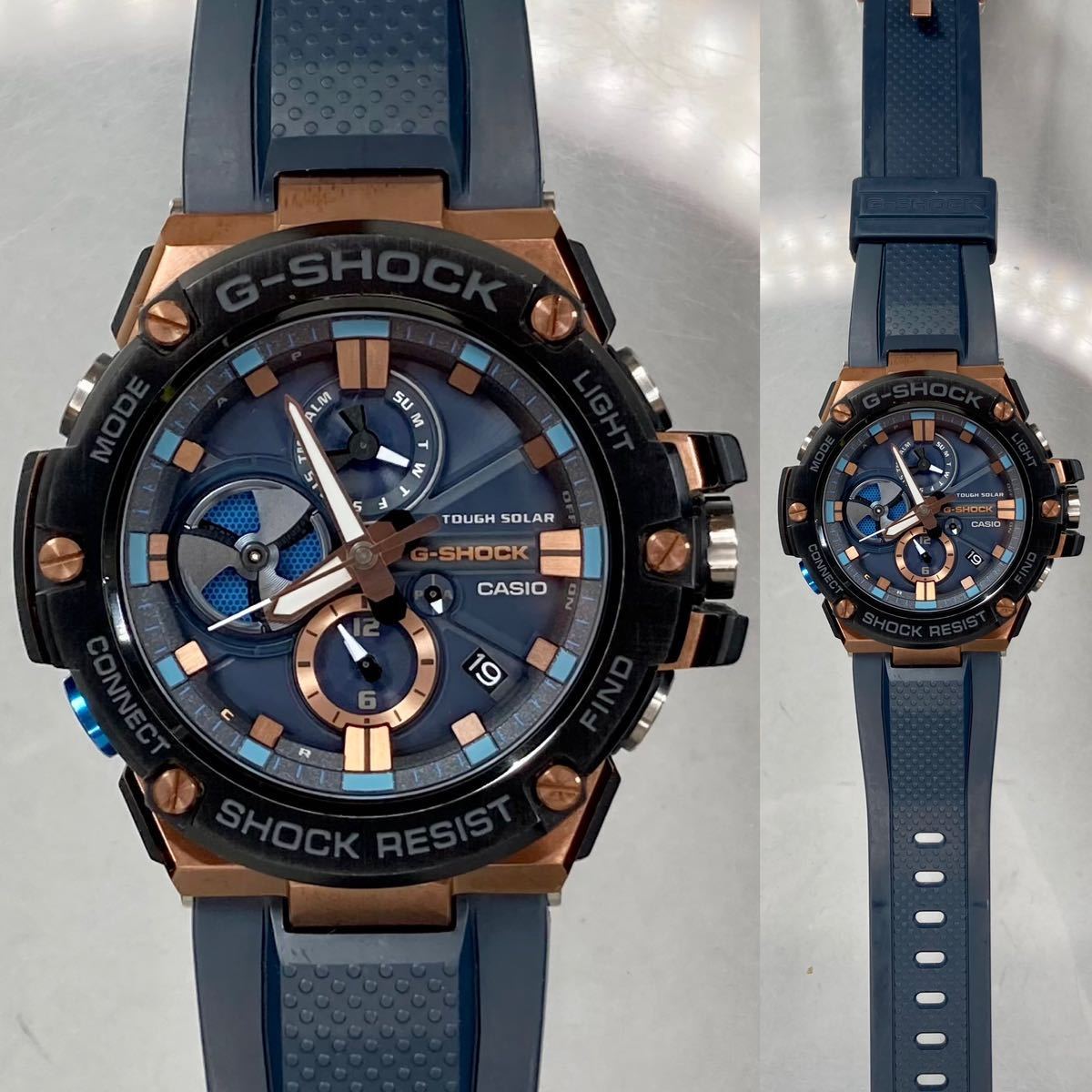 極 G-SHOCK GST-B100G-2AJF GスチールG-STEEL タフソーラー Bluetooth 