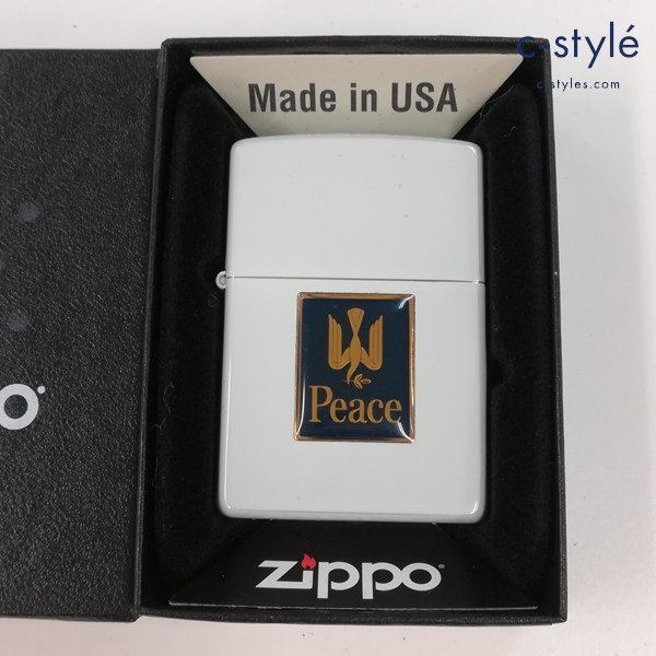 ◇ZIPPO Peace 2000年製 ジッポー ピース ブルーチタン ヴィンテージ
