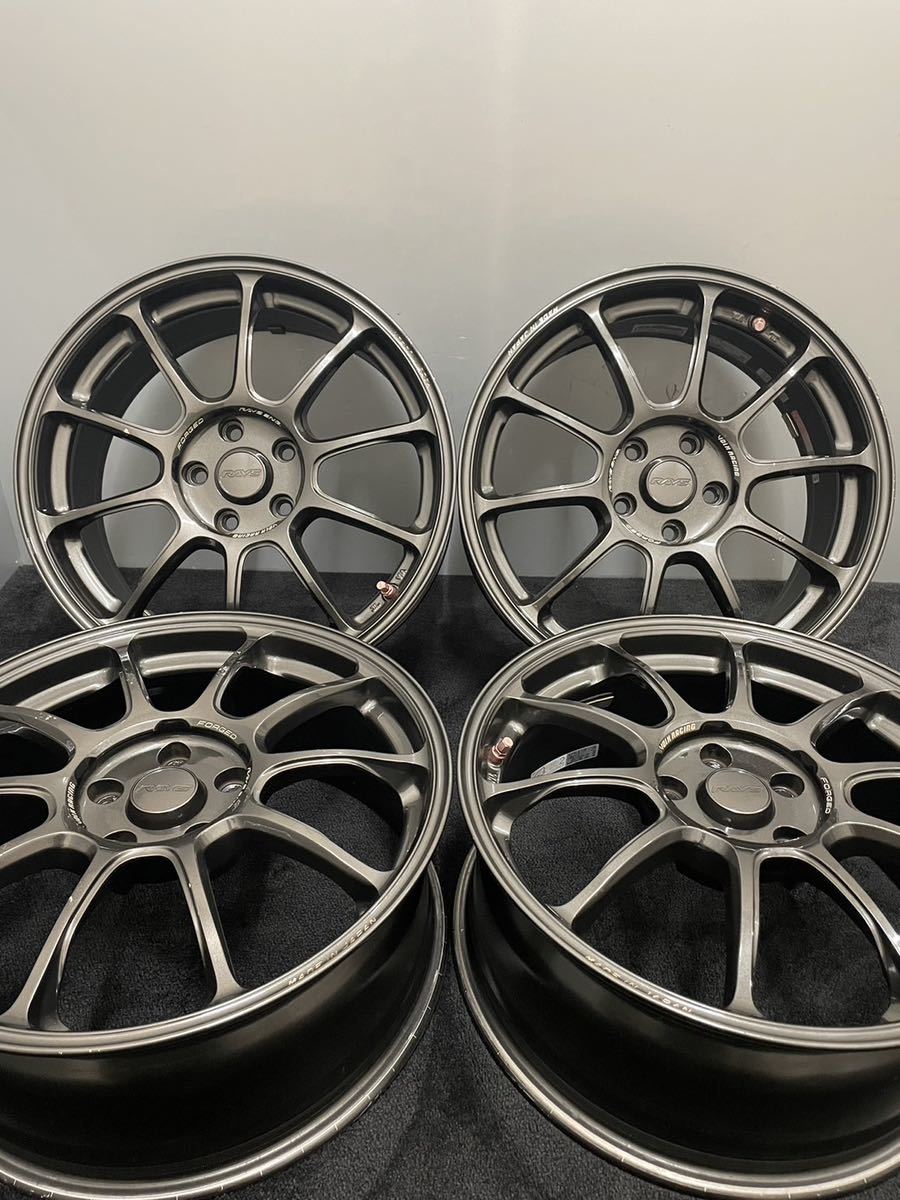 RAYS ZE40 アルミホイール 18インチ 7.5J＋44 112 5H 4本 レイズ (B-147)