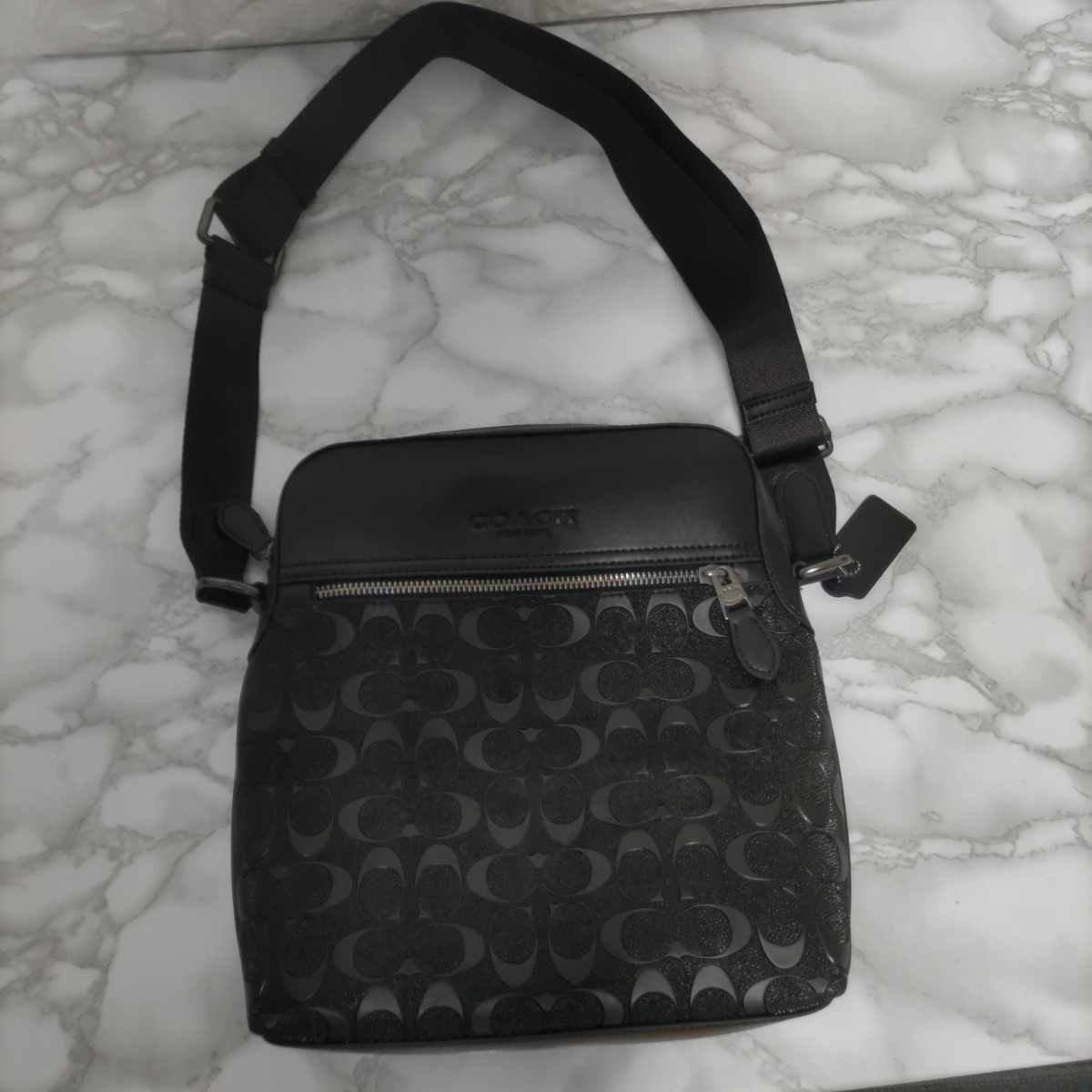 COACH コーチ ショルダーバッグ メンズ ブラック F73338 未使用 【公式