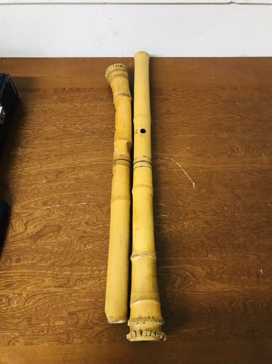 尺八 本体 8本セット ハードケース付き まとめ 和楽器 付属品 希少 ☆