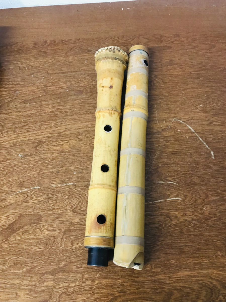 尺八 本体 8本セット ハードケース付き まとめ 和楽器 付属品 希少 ☆