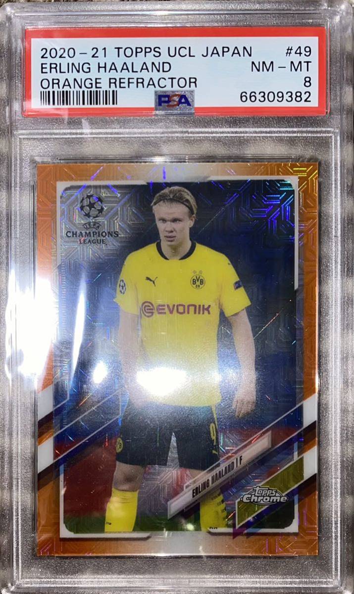 新作入荷，大得価】 PSA 8 Topps UCL 2021 japan edition Haaland 25