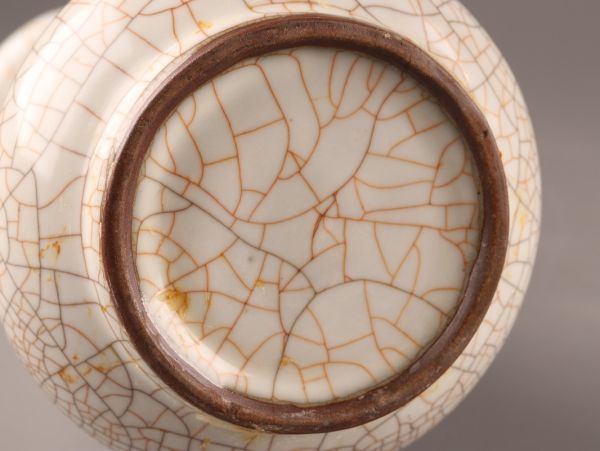中国古玩 唐物 宋代 官窯 白磁 花瓶 時代物 極上品 初だし品 C0667
