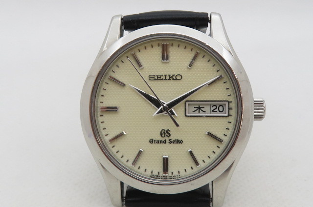 1円～【美品】SEIKO Grand Seiko グランドセイコー 9F83-0AB0 デイデイト クォーツ メンズ腕時計　　7-4-3