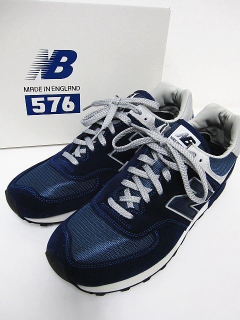 【未使用】試着のみ 35周年 イングランド製 NEW BALANCE ニューバランス シューズ スニーカー OU576ANN ネイビー 28.5cm■L27168YER-12.5K