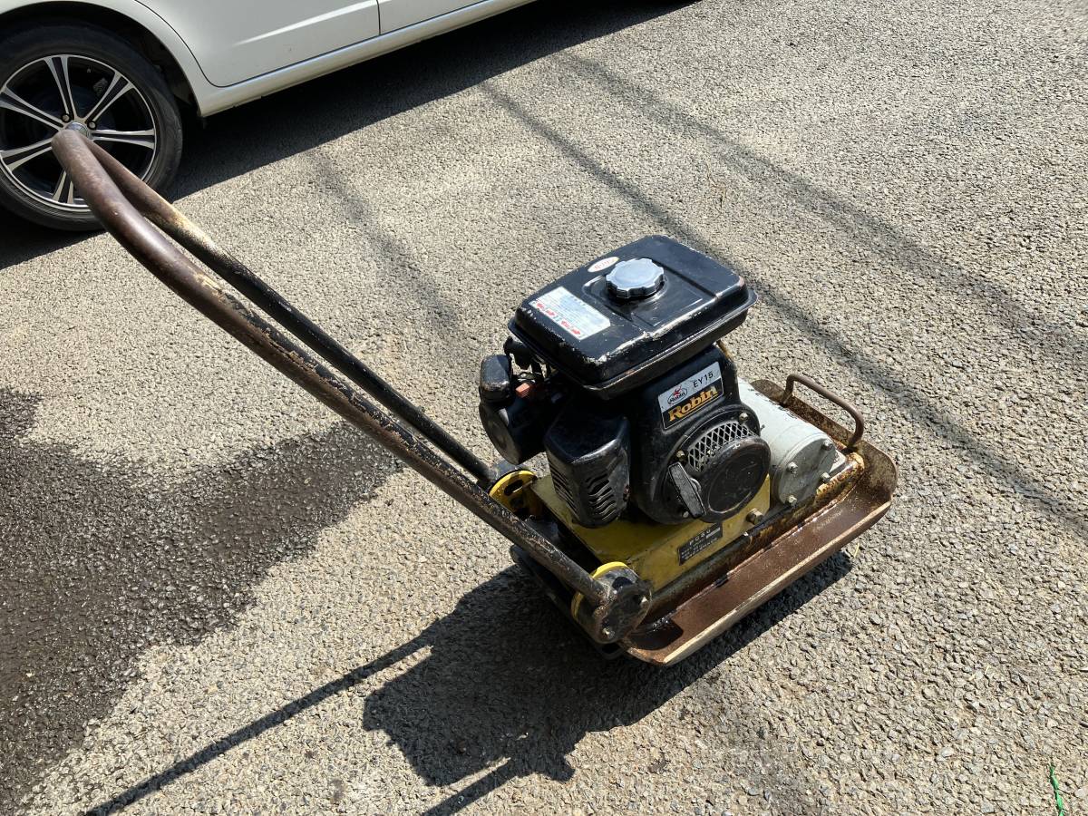 SAKAI 酒井工業　PC60 プレートコンパクター Robin ロビンエンジン　EY15 60kg 動作品　中古現状品！！ プレートコンパクター 酒井工業 PC41 ロビン エンジン 転圧機 動作確認