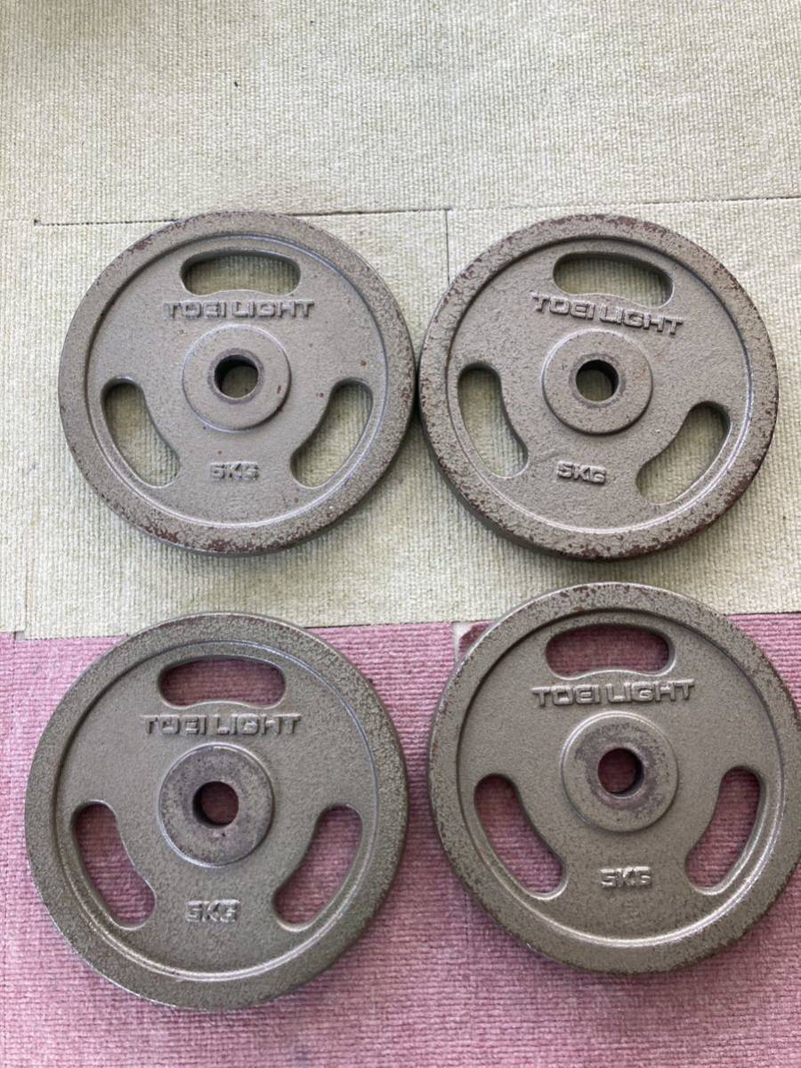 バーベル ダンベルプレート 5kg 4枚セット 28mm