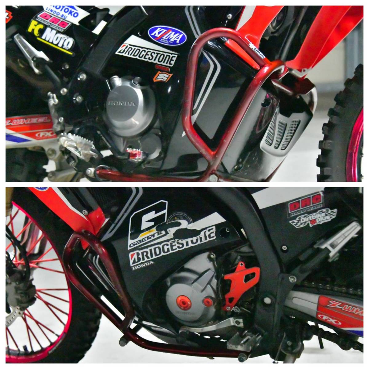 CRF250ラリー Tyipe-LD MD44 ノーマルパーツ/カスタムパーツ全て付け 