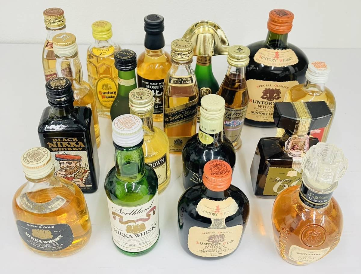 ミニボトル ウイスキー 1円スタート まとめ売り 古酒 リキュール 