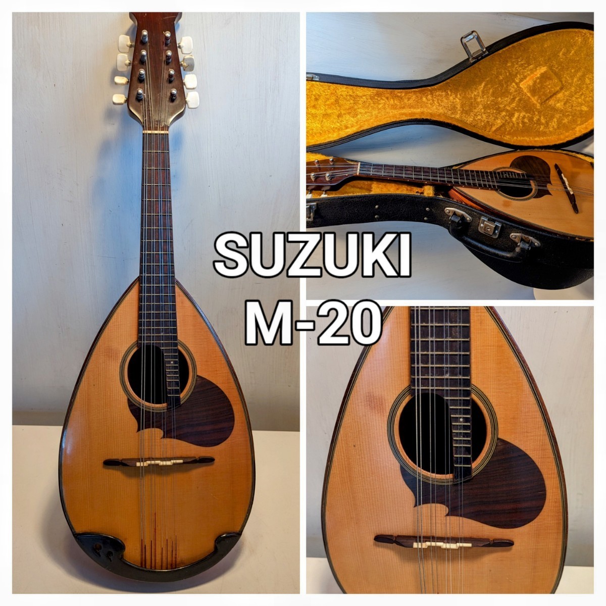 SUZUKI スズキ マンドリン M-20 - M-80 メルカリ 美品 弦楽器｜Yahoo