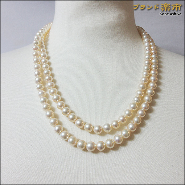 TASAKI タサキ アコヤ パール ネックレス ロング 本真珠 テリ抜群 SV TASAKI タサキ アコヤ パール ネックレス ロング 本真珠 テリ抜群 SV